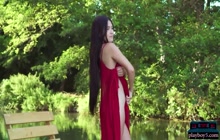 Asian Playboy model Kimiko is an all natural beauty who gets naked for us