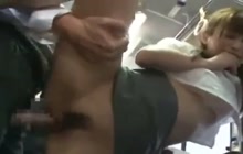 Asian groping and fucking in public