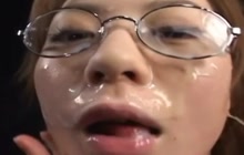 Japanese Girl Drenched In Warm Cum